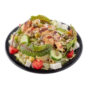 سالاد مخصوص با دو عدد فیله مرغ